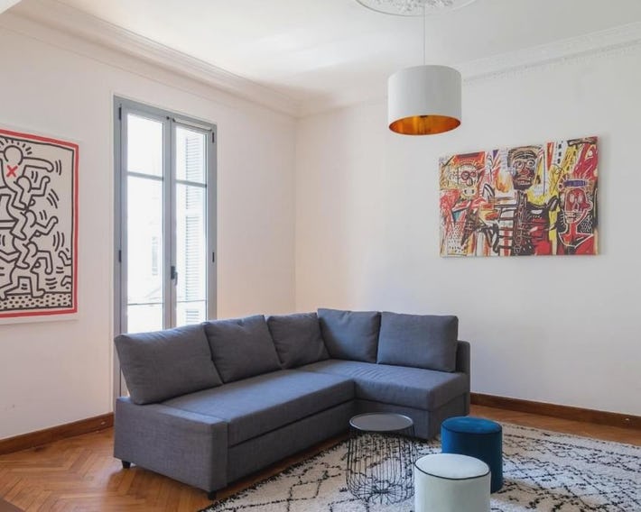 Grand appartement climatisé centre ville Nice