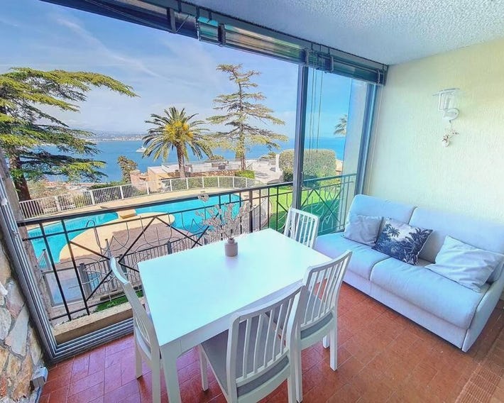 Vue baie à 5min de la plage 44m² avec parking
