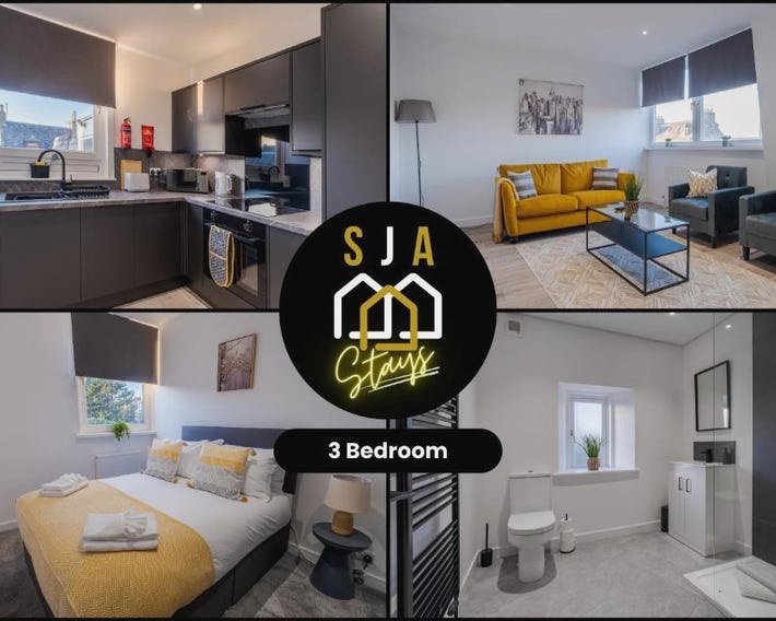 Holburn Residence - SJA Stays - Modern 3 Bed Apartment