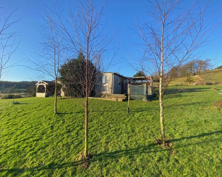 Shepherds hut - hot tub hire - dog friendly