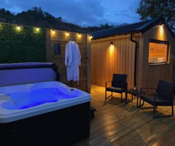 River Huts With Private Hot Tubs