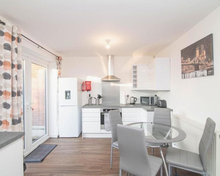 Spacious two bed house with parking and garden
