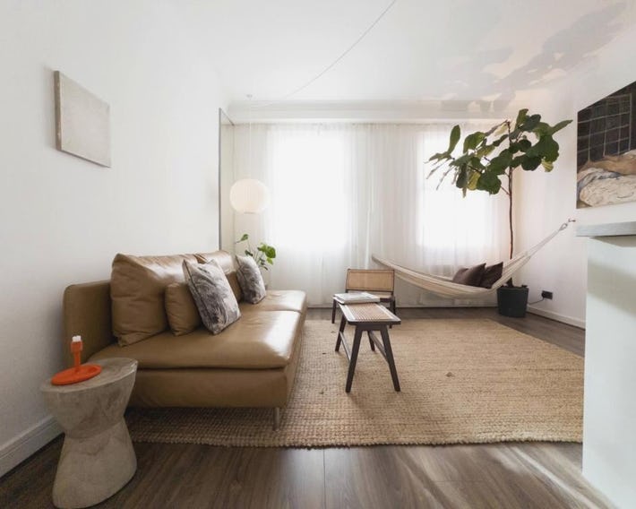 Tranquil Oasis w 100inch Cinema & Hammock, by the Design Traveller
