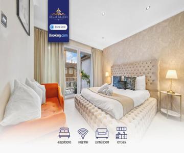 4 Bdr Apt By Regal Realms Short Lets & Serviced Accommodation Knightsbridge