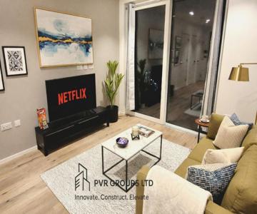 Canary Wharf Riverside Flat - Balcony - DLR 2 mins - Fast WiFi - Sleeps 3