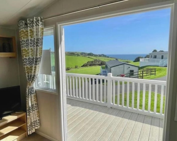 Talland view. Polperro