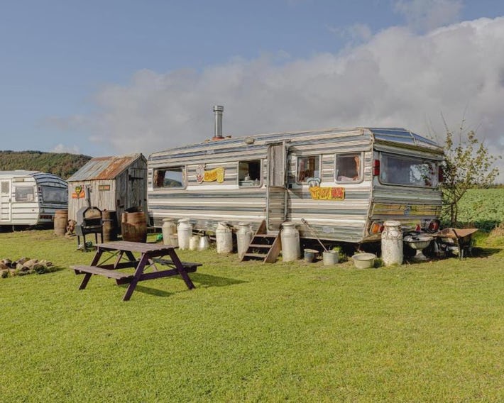 2 x Double Bed Glamping Wagon at Dalby Forest