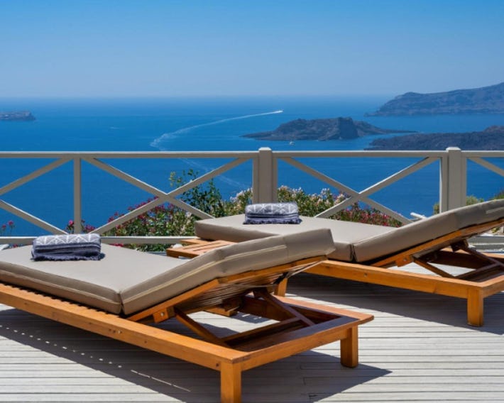 Santo Blue Santorini Caldera View Luxury Houses