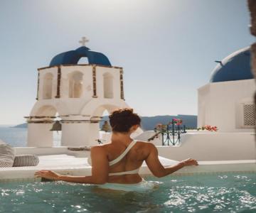 Santo Blue Horizon Blue Domes View