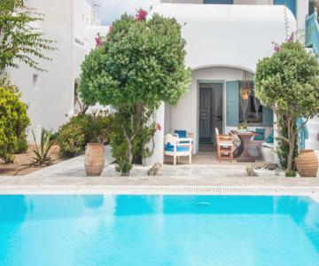 Mykonian Style w Shared Pool Houses & Nighttime Security Guard