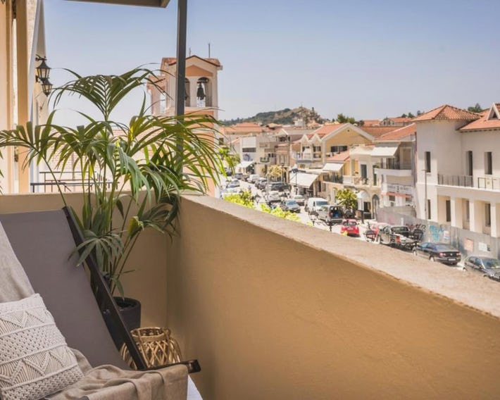 Nomade Agora Suites - Lixouri Town Centre, Kefalonia - Private Balconies