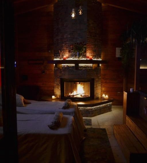 Mini spa in chalet bosco e trullo