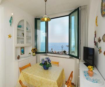 That's Atrani, Amalfi Coast beach front apartment