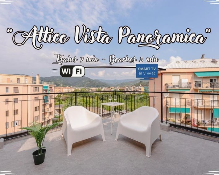 Penthouse panoramic view - Sea 3min - AC - WiFi