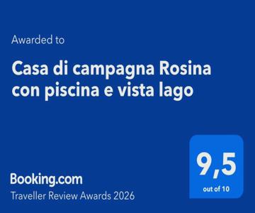 Casa di campagna Rosina con piscina e vista lago