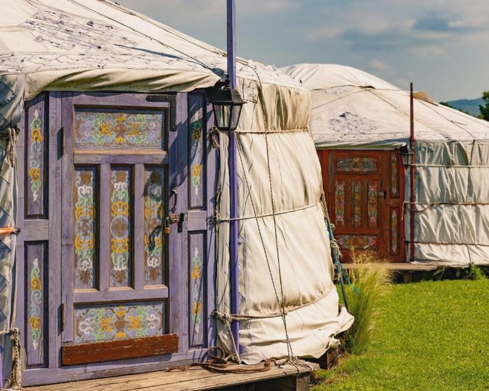 Yurte in Langa