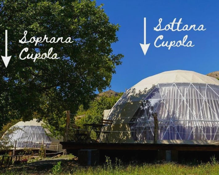 glamping giardino museo a gisa