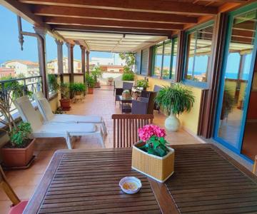 appartamento Del Mare Gliaca Con Vista Isole Eolie,ampia Terrazza,wifi E Parcheggio Privato Gratui