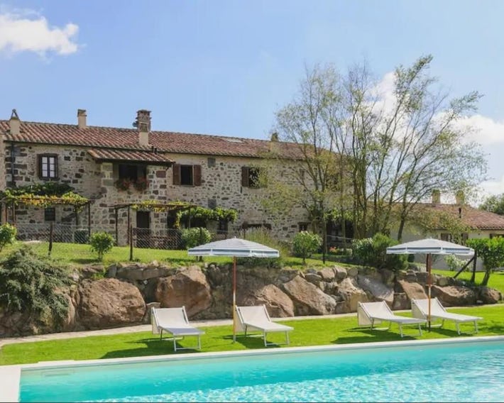 Appartamento Melograno in casale con piscina - Val d'Orcia