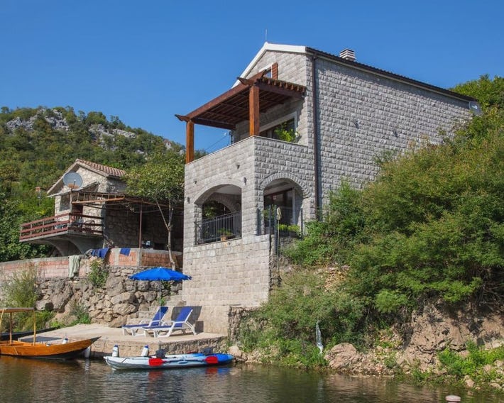 "Paradise Lake House" at National Park Skadar Lake