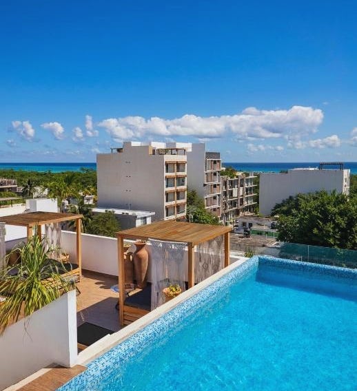 Terrasse Hotel Playa del Carmen