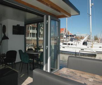 Boat in Volendam near Marina Museum