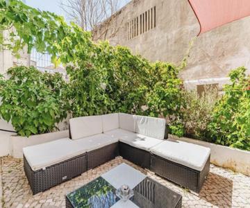 Refreshed apartment with private garden