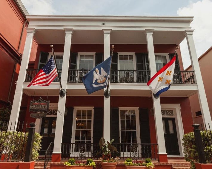 Le Richelieu Hotel in the French Quarter